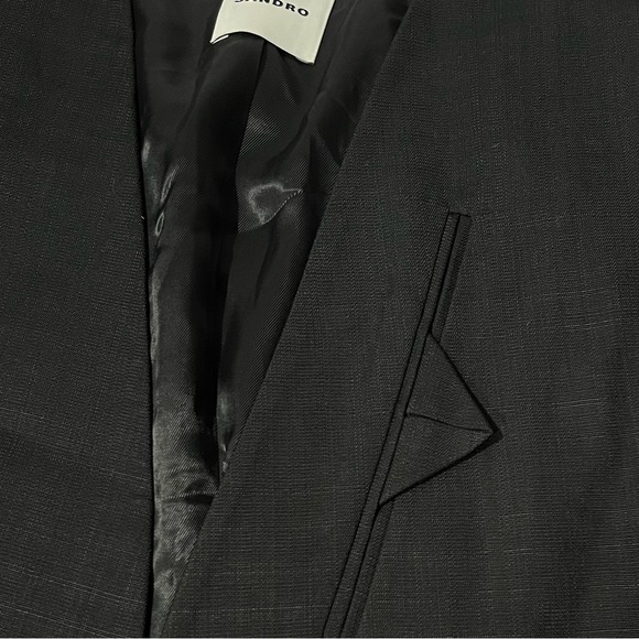 NWT Sandro Bilbao Black Textured Blazer - Picture 14 of 14